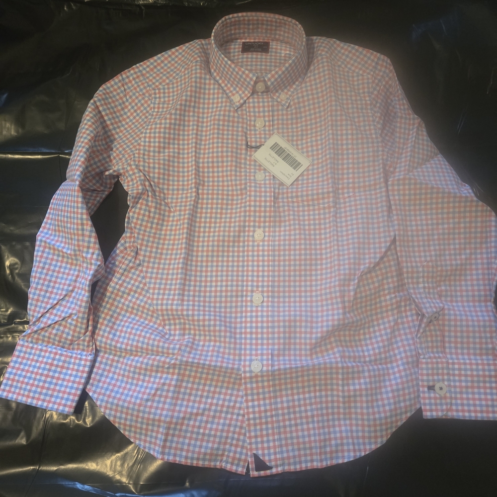Boys Size 6 Untuck It Shirts - 2 Button Down Shirts